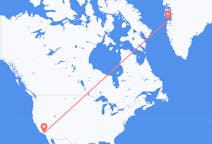 Flyrejser fra Los Angeles, USA til Aasiaat, Grønland