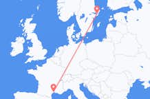 Flyg från Montpellier till Stockholm