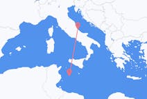 Vluchten van Lampedusa naar Pescara