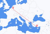 Flights from Gazipaşa, Turkey to Liège, Belgium