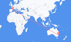 Flyrejser fra Byen Wollongong, Australien til Barcelona, Spanien