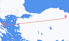 出发地 土耳其托卡特目的地 希腊斯基亚索斯的航班