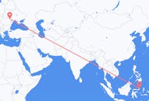 Flyg från Manado, Indonesien till Iași, Rumänien