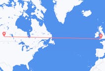 Flyg från Saskatoon, Kanada till Exeter, England