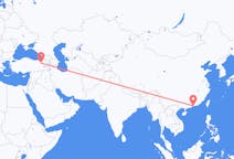 Flyg från Shenzhen, Kina till Erzurum, Turkiet