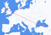 Flights from Samsun, Turkey to Liverpool, England