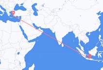 出发地 印度尼西亚三宝垄目的地 希腊科斯岛的航班