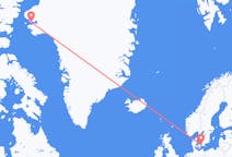 Fly fra Qaanaaq til København
