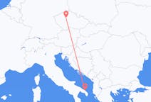 Flyrejser fra Brindisi til Prag