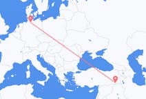 Flyreiser fra Şırnak, Tyrkia til Hamburg, Tyskland