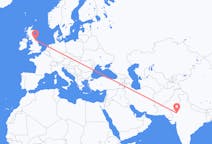 Flights from Jodhpur, India to Durham, England, the United Kingdom