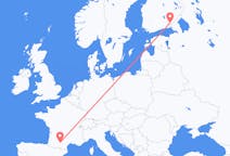 Vluchten van Lappeenranta, Finland naar Toulouse, Frankrijk