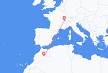 Flyg från Errachidia, Marocko till Genève, Schweiz