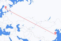 Flyrejser fra Nanjing, Kina til Kuopio, Finland