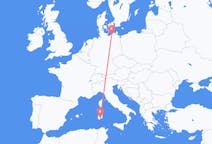 Flights from Cagliari, Italy to Rostock, Germany