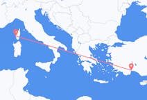 Vluchten van Antalya naar Ajaccio