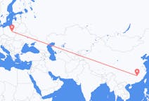 Flyg från Ji an, Kina till Warszawa, Polen