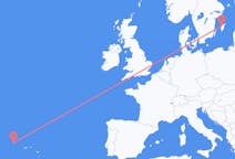 Flights from Flores Island, Portugal to Visby, Sweden