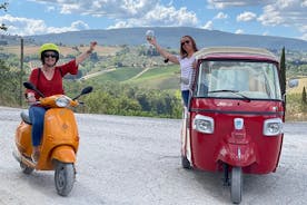 フィレンツェ発トスカーナ ベスパ ワイン ツアー