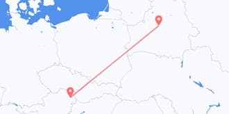 Flights from Austria to Belarus