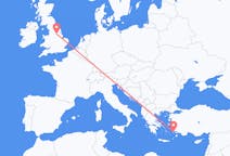 Flights from Kos, Greece to Doncaster, England