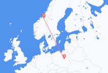 Flights from Trondheim to Warsaw