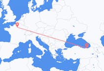 Flights from Trabzon, Turkey to Paris, France