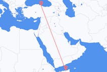 Flyrejser fra Boosaaso, Somalia til Samsun, Tyrkiet