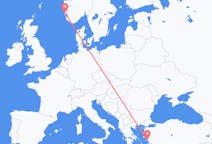 Flights from Samos, Greece to Haugesund, Norway