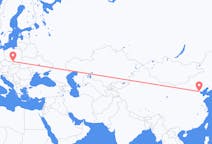Flyg från Tianjin, Kina till Katowice, Polen