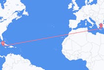 Flyrejser fra Lille Cayman, Caymanøerne til Santorini, Grækenland
