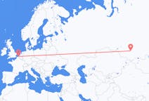 Fly fra Novokuznetsk til Ostend