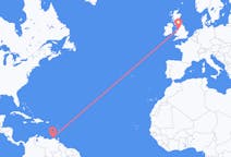 Flights from Porlamar, Venezuela to Liverpool, the United Kingdom