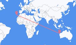 Flyreiser fra Exmouth, Australia til Funchal, Portugal