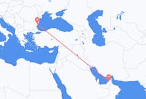 出发地 阿拉伯联合酋长国杜拜目的地 保加利亚瓦尔纳的航班