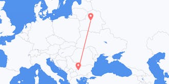 Flyreiser fra Bulgaria til Hviterussland