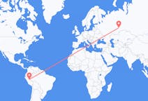 Flights from Pucallpa, Peru to Yekaterinburg, Russia