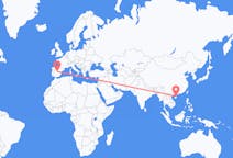 Flyrejser fra Haikou, Kina til Madrid, Spanien