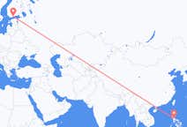 Flyrejser fra Manila til Helsinki
