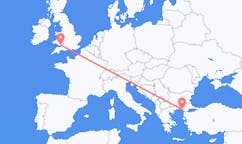 Flyg från Cardiff, Wales till Alexandroupolis, Grekland