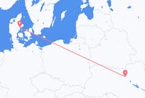 Vluchten van Kiev, Oekraïne naar Århus, Denemarken