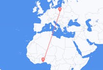 Flyreiser fra Lomé, Togo til Lodz, Polen