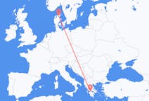 Flights from Patras, Greece to Aalborg, Denmark