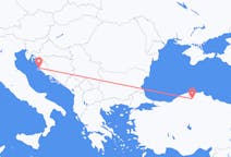 Vols depuis la ville de Zadar vers la ville de Kastamonu
