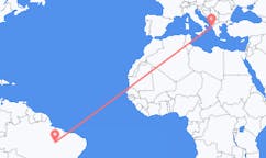 Flyrejser fra Araguaína, Brasilien til Korfu, Grækenland