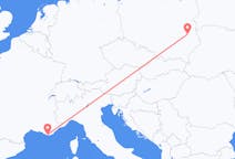 Fly fra Toulon til Lublin