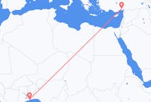 Flyg från Lomé till Adana