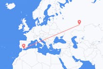 Vols d'Oufa, Russie à Malaga, Espagne