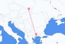 スロバキアのコシツェから、ギリシャのカバラ県までのフライト