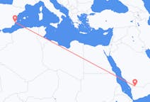 Flyrejser fra Najran, Saudi-Arabien til Alicante, Spanien